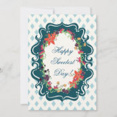 Invitation Joyeux Jour le plus Doux ! Conception du treillis  (Devant)