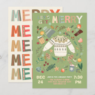 Invitation Joyeux Joyeux Joyeux Jour de Noël