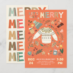 Invitation Joyeux Joyeux Joyeux Jour de Noël