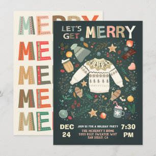 Invitation Joyeux Joyeux Joyeux Jour de Noël