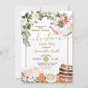 Invitation Joyeux Joyeux Joyeux Parc de Noël - Thé