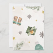 Invitation Joyeux Joyeux Mystère Fête d'échange de cadeaux (Dos)