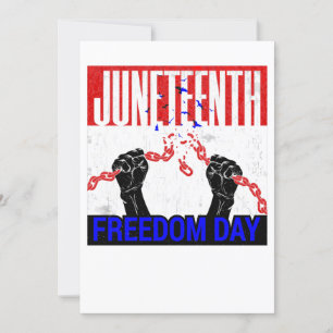 Invitation Joyeux Juneteenth liberté vacances afro-américains