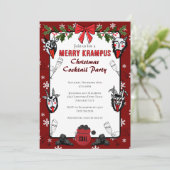 Invitation Joyeux Krampus Noël Cocktail Party (Debout devant)