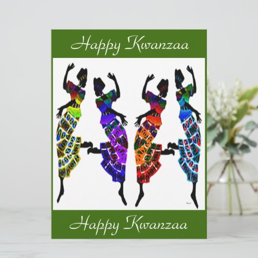 Invitation Joyeux Kwanzaa (Debout devant)