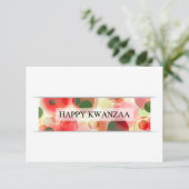 Invitation joyeux kwanzaa (bokeh) (Debout devant)