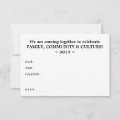 Invitation joyeux kwanzaa (bokeh) (Dos)
