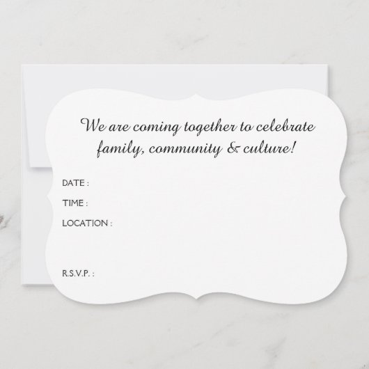 Invitation Joyeux Kwanzaa Bokeh Umoja (Dos)