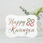 Invitation Joyeux Kwanzaa Bokeh Umoja (Debout devant)