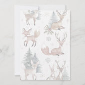 Invitation Joyeux Lecture Wavy Texte Typographie Reindeer (Dos)