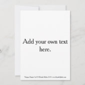 Invitation Joyeux lunettes de soleil hippie pour chats pour l (Dos)