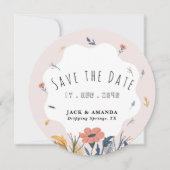 Invitation Joyeux Mariage de fleurs d'été Joyeux Enregistrer  (Devant)