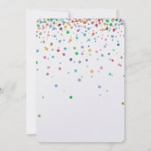 Invitation Joyeux Mariage de points Confetti (Dos)