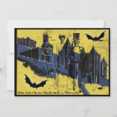 Invitation Joyeux mariage d'Halloween Époux fantomatique et m (Devant)