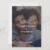 Invitation Joyeux Mariage photo amusant (Devant)