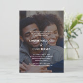 Invitation Joyeux Mariage photo amusant (Debout devant)