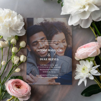 Invitation Joyeux Mariage photo amusant