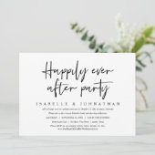 Invitation Joyeux Mariage Simplicité Fête de Fiançailles (Debout devant)