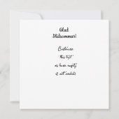 Invitation Joyeux Midsommar Artisanat d'art suédois (Dos)