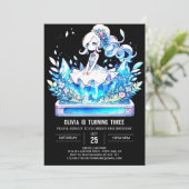 Invitation Joyeux Mignonne Princesse Anniversaire (Debout devant)