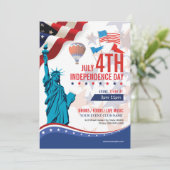 Invitation Joyeux Modèle de la fête nationale (Debout devant)