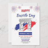 Invitation Joyeux Modèle du 14 juillet (Devant)