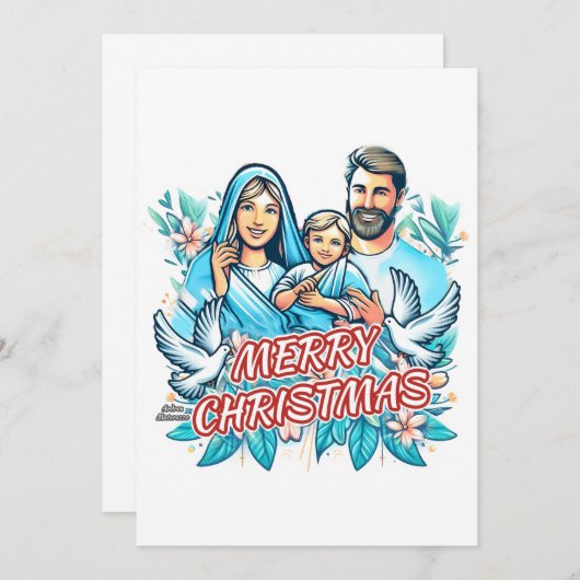 Invitation Joyeux Noël (Devant / Derrière)