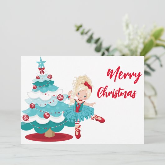 Invitation Joyeux Noël (Debout devant)