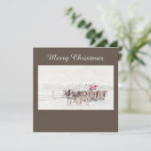 Invitation Joyeux Noël (Debout devant)