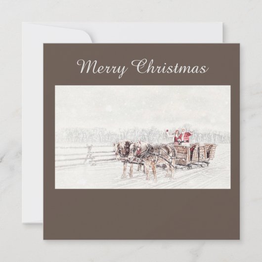 Invitation Joyeux Noël (Devant)