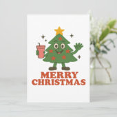 Invitation Joyeux Noël (Debout devant)