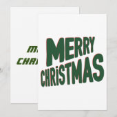 Invitation Joyeux Noël (Devant / Derrière)