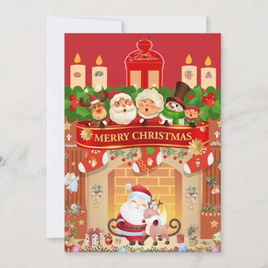Invitation Joyeux Noël (Devant)