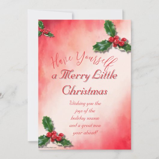 Invitation Joyeux Noël (Devant)