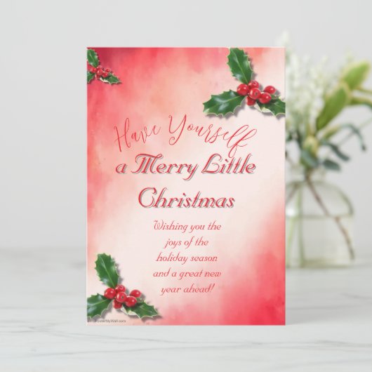 Invitation Joyeux Noël (Debout devant)