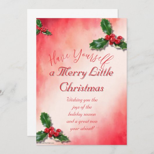 Invitation Joyeux Noël (Devant / Derrière)