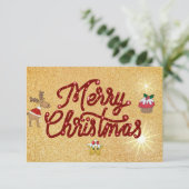 Invitation Joyeux Noël (Debout devant)