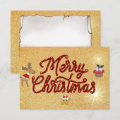 Invitation Joyeux Noël (Devant / Derrière)