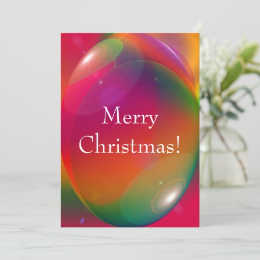 Invitation Joyeux Noël! (Debout devant)