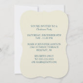 Invitation Joyeux Noël (Dos)