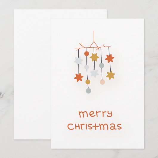 Invitation Joyeux Noël (Devant / Derrière)