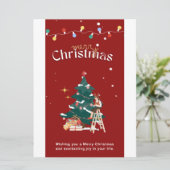 Invitation Joyeux Noël (Debout devant)