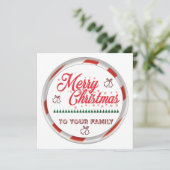 Invitation Joyeux noël (Debout devant)