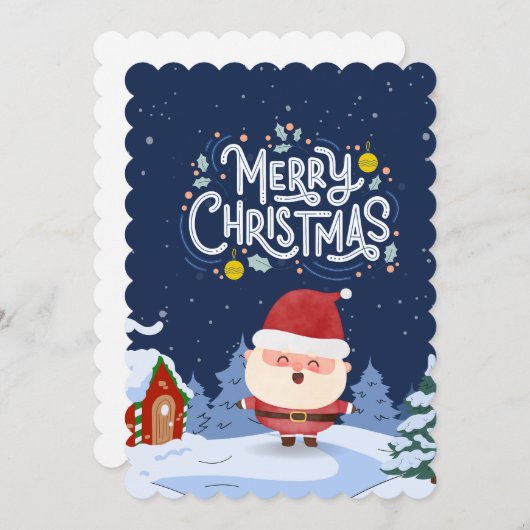 Invitation joyeux Noël (Devant / Derrière)