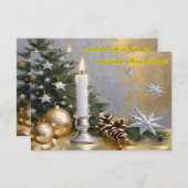 Invitation Joyeux Noël (Devant / Derrière)