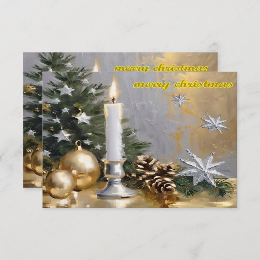 Invitation Joyeux Noël (Devant / Derrière)