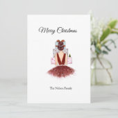 Invitation Joyeux Noël (Debout devant)