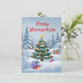 Invitation Joyeux Noël (Debout devant)