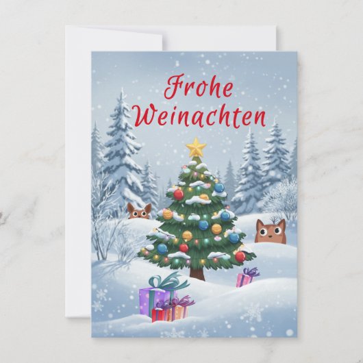 Invitation Joyeux Noël (Devant)