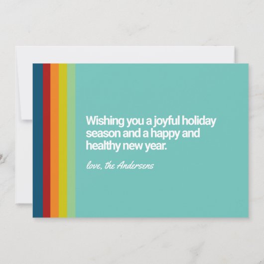 Invitation Joyeux Noël à Chanukah Tout (Dos)